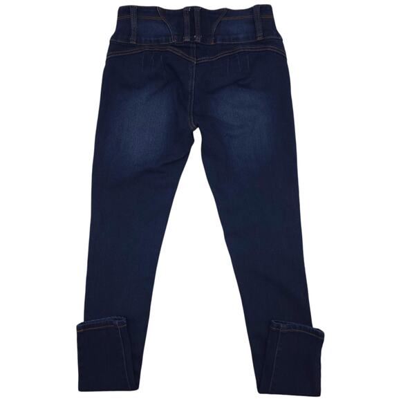 BELLA Jeans Womens 3 Blue Skinny Ankle Jeggings Low Rise Medium Wash Denim - Picture 8 of 12